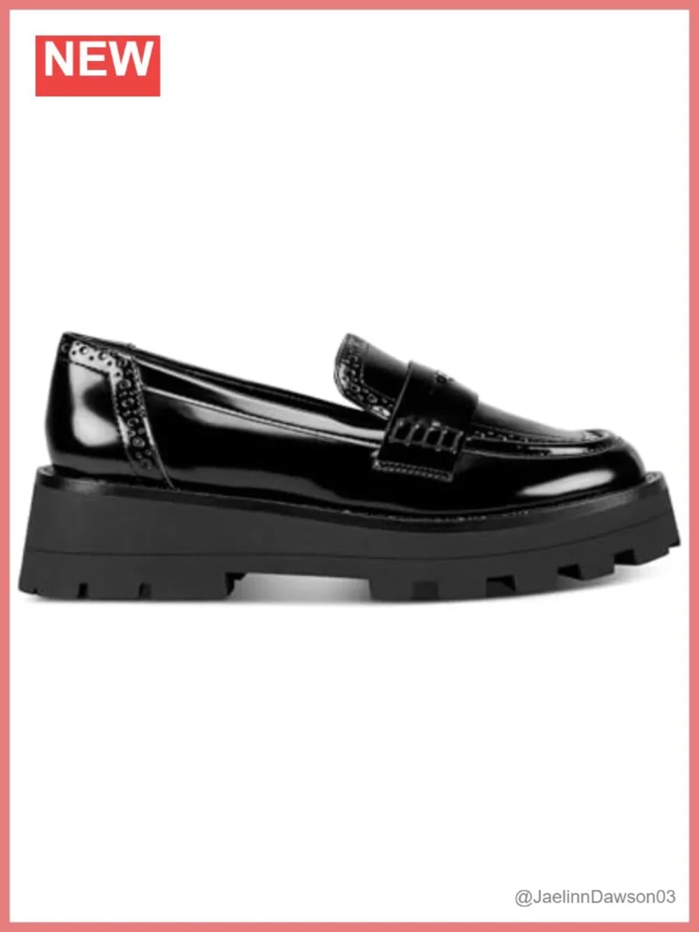 DKNY Sahana Lug Sole Loafer Women's Leather Slip-On Flat Casual Shoes